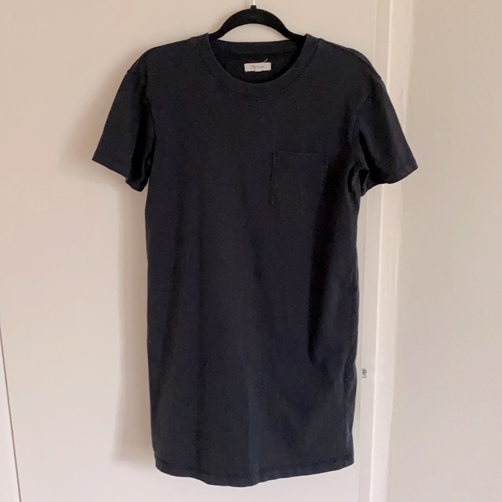 Madewell black tshirt dress